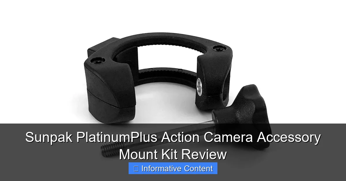 Sunpak PlatinumPlus Action Camera Accessory Mount Kit Review