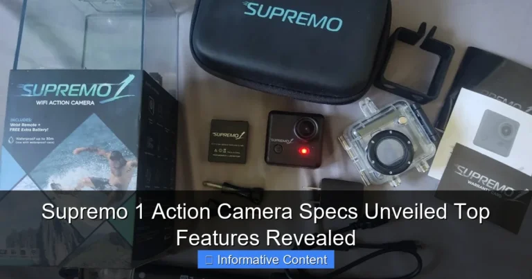 Supremo 1 Action Camera Specs Unveiled Top Features Revealed