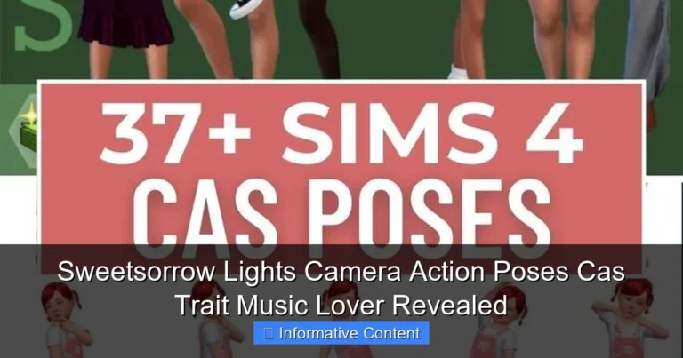Sweetsorrow Lights Camera Action Poses Cas Trait Music Lover Revealed