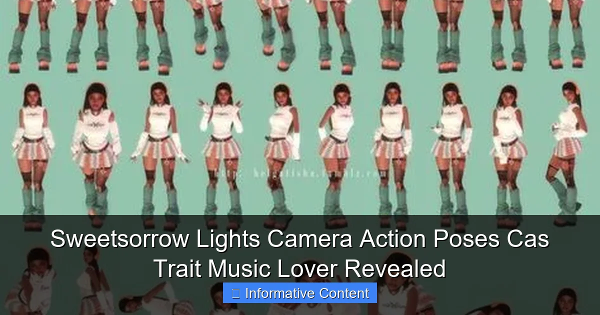 Sweetsorrow Lights Camera Action Poses Cas Trait Music Lover Revealed