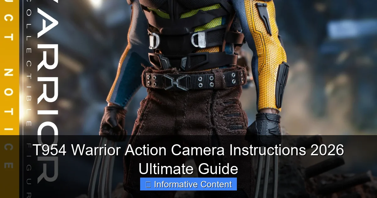 T954 Warrior Action Camera Instructions 2026 Ultimate Guide