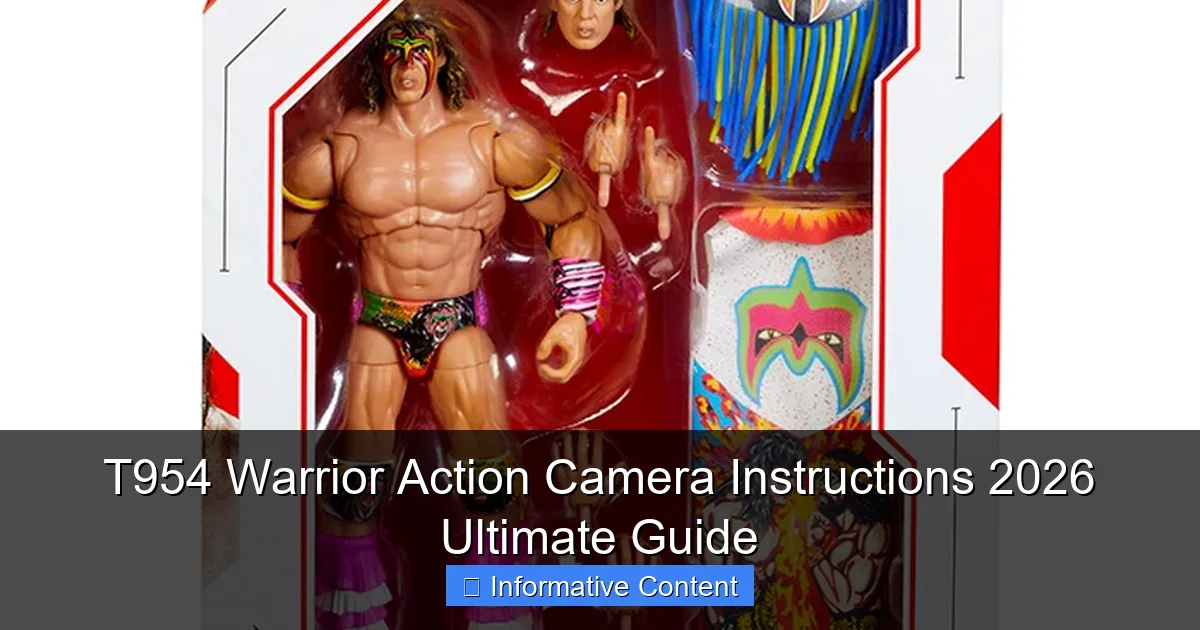 T954 Warrior Action Camera Instructions 2026 Ultimate Guide