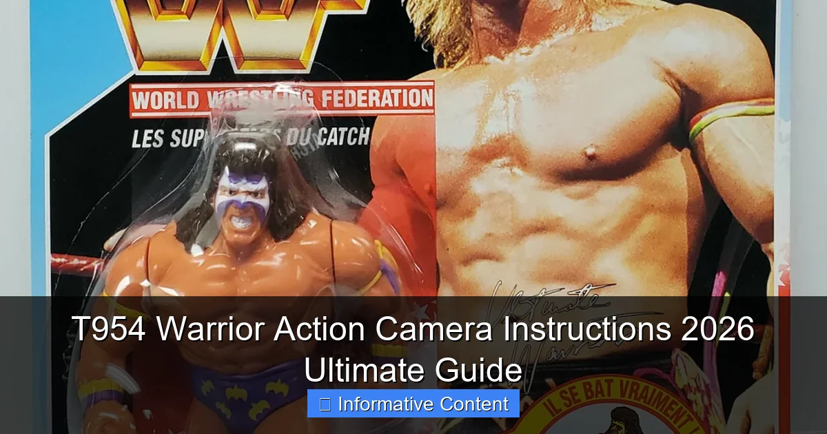 T954 Warrior Action Camera Instructions 2026 Ultimate Guide