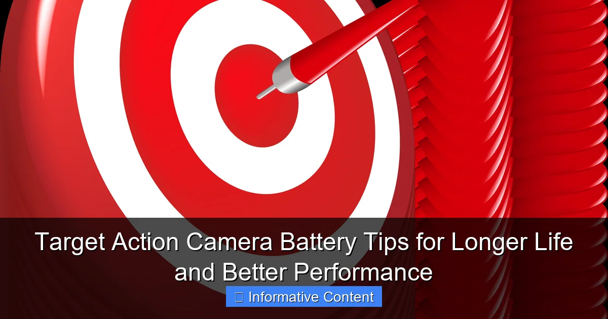 Target Action Camera Battery Tips for Longer Life and Better Performance