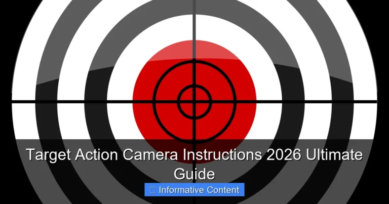 Target Action Camera Instructions 2026 Ultimate Guide