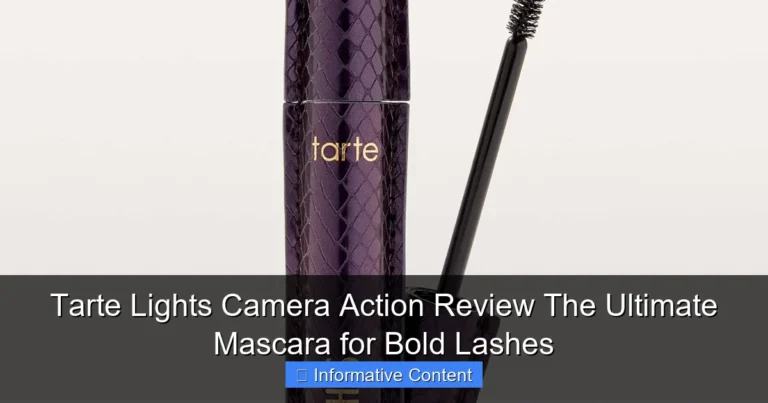Tarte Lights Camera Action Review The Ultimate Mascara for Bold Lashes
