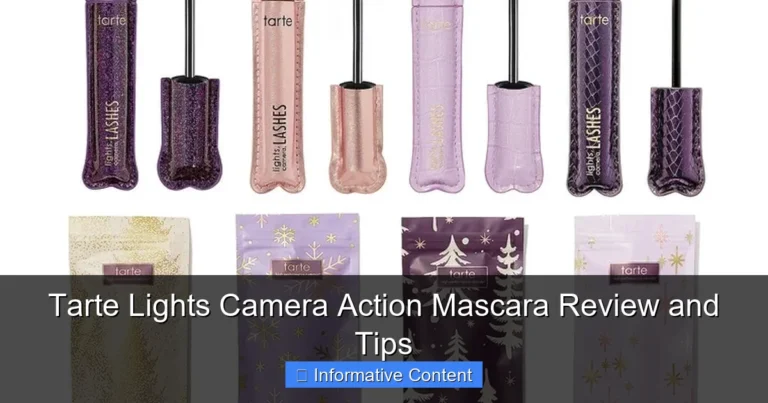 Tarte Lights Camera Action Mascara Review and Tips