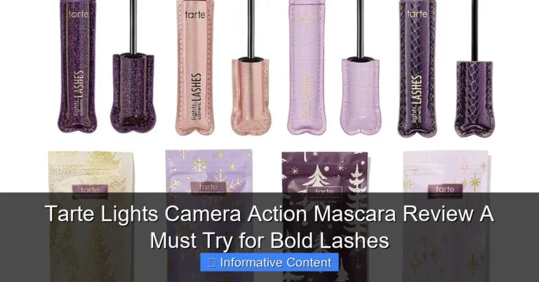 Tarte Lights Camera Action Mascara Review A Must Try for Bold Lashes
