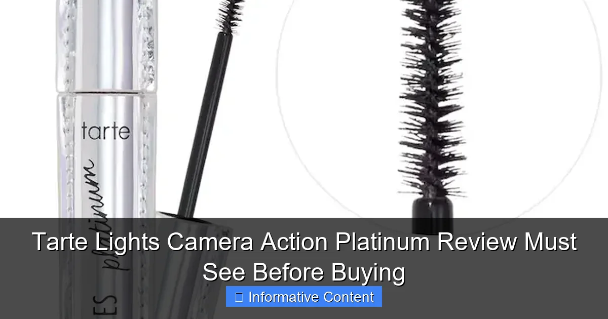Tarte Lights Camera Action Platinum Review Must See Before Buying
