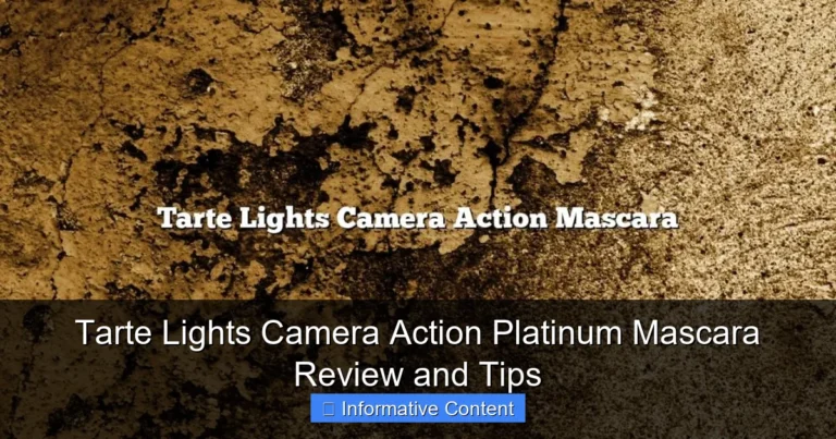 Tarte Lights Camera Action Platinum Mascara Review and Tips