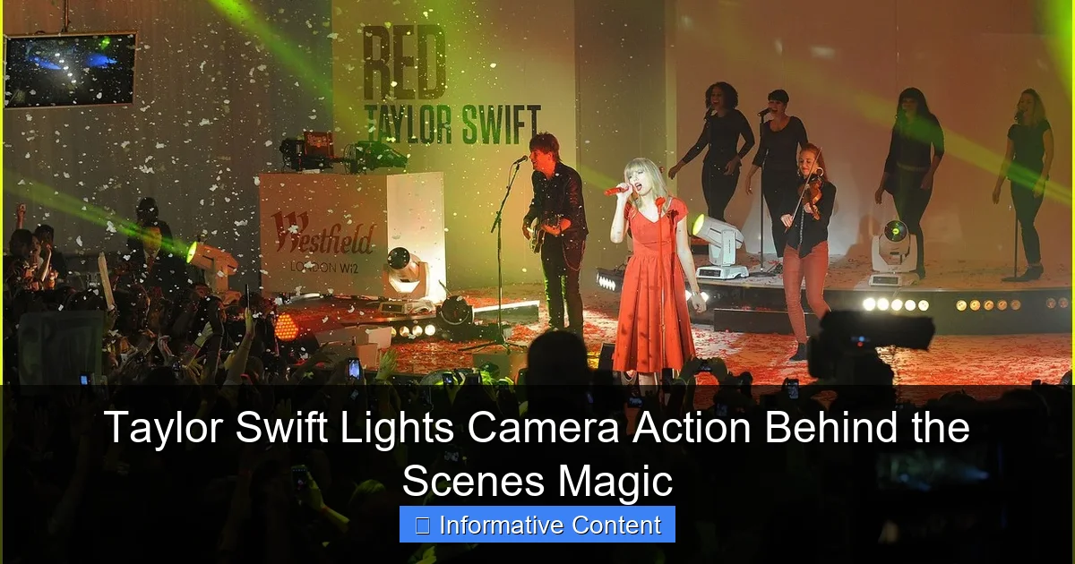Taylor Swift Lights Camera Action Behind the Scenes Magic