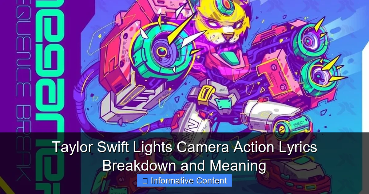 Taylor Swift Lights Camera Action Lyrics Breakdown and Meaning