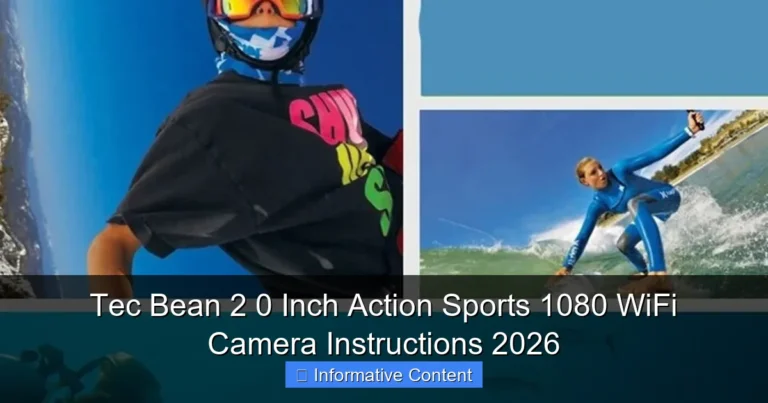 Tec Bean 2 0 Inch Action Sports 1080 WiFi Camera Instructions 2026