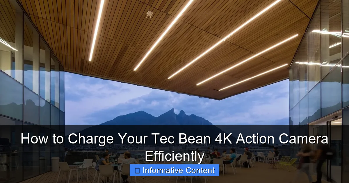 How to Charge Your Tec Bean 4K Action Camera Efficiently