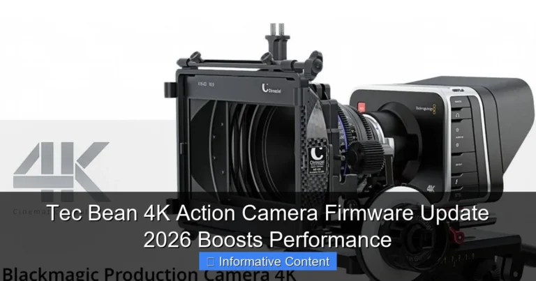 Tec Bean 4K Action Camera Firmware Update 2026 Boosts Performance