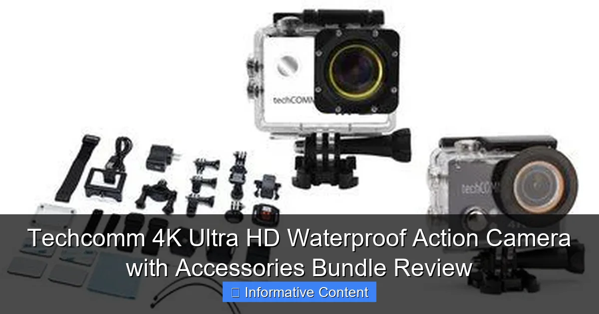 Techcomm 4K Ultra HD Waterproof Action Camera with Accessories Bundle Review