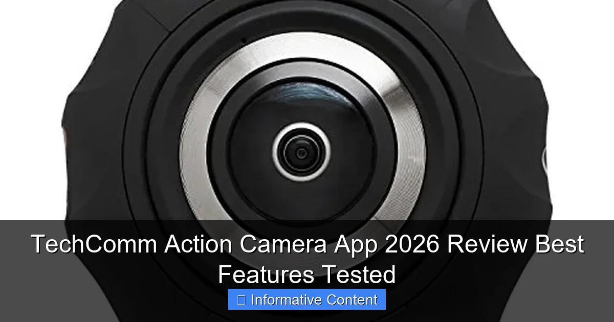 TechComm Action Camera App 2026 Review Best Features Tested