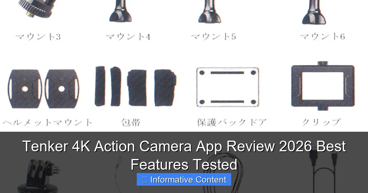 Tenker 4K Action Camera App Review 2026 Best Features Tested