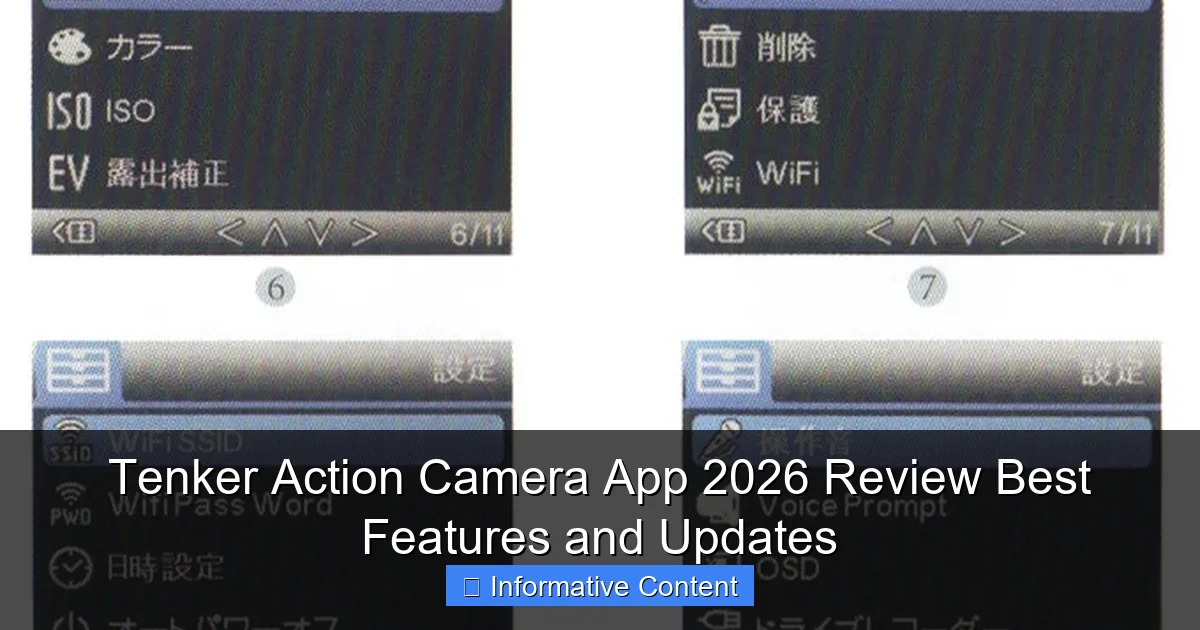 Tenker Action Camera App 2026 Review Best Features and Updates
