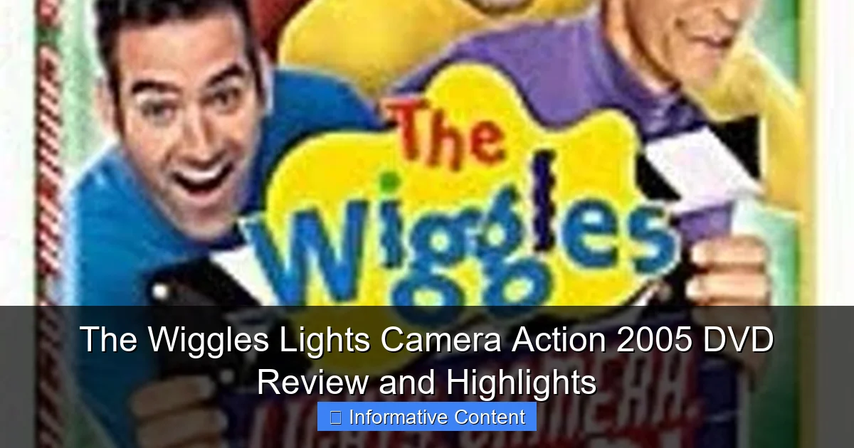 The Wiggles Lights Camera Action 2005 DVD Review and Highlights