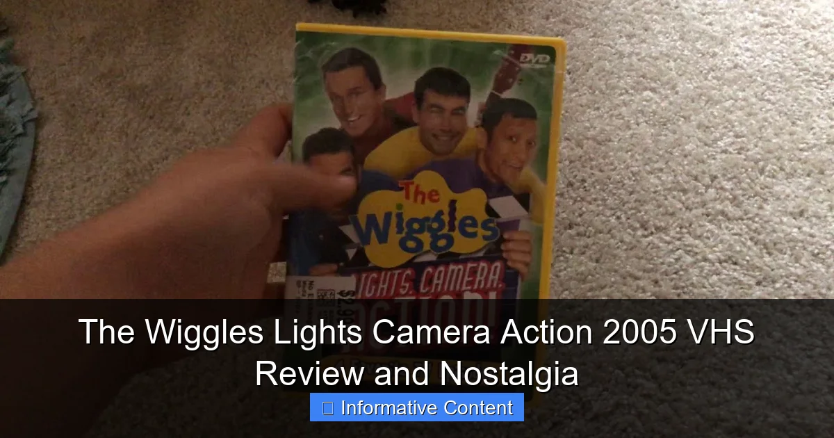 The Wiggles Lights Camera Action 2005 VHS Review and Nostalgia