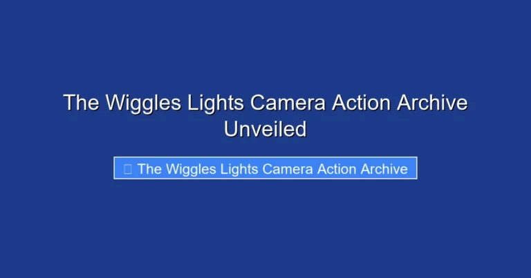 The Wiggles Lights Camera Action Archive Unveiled