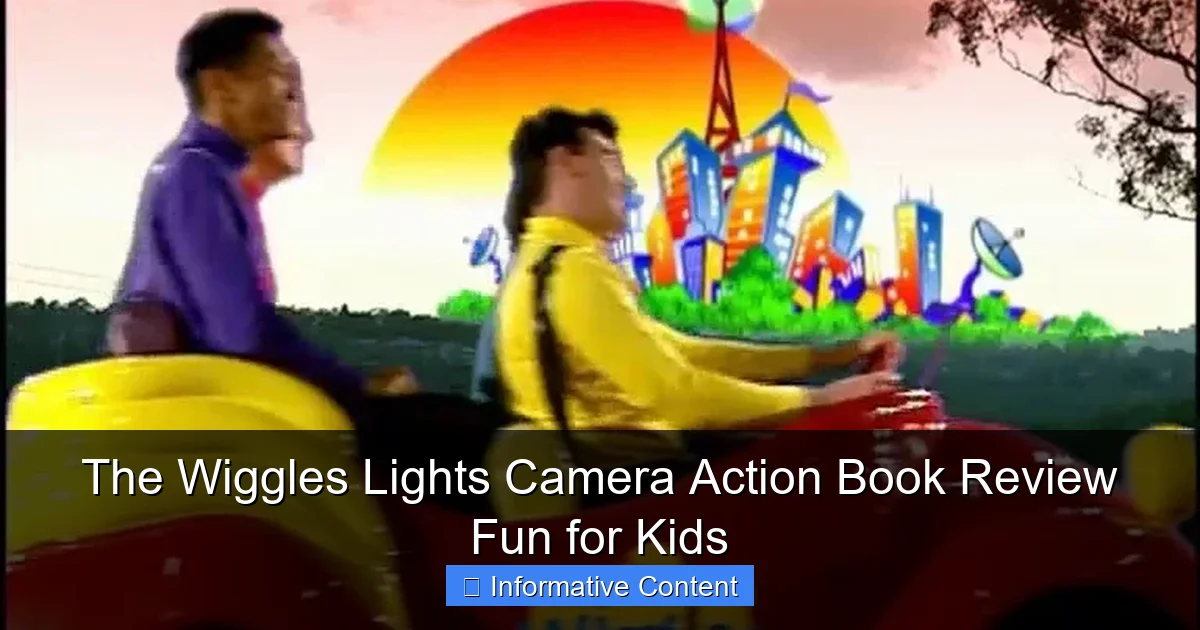 The Wiggles Lights Camera Action Book Review Fun for Kids