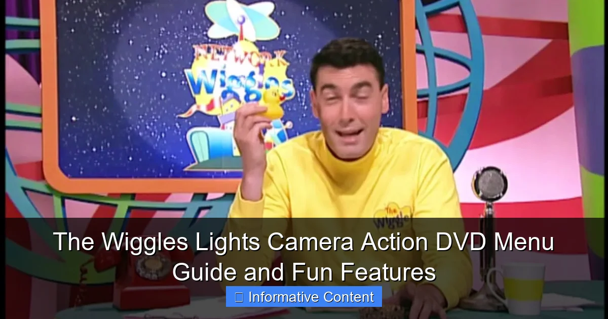 The Wiggles Lights Camera Action DVD Menu Guide and Fun Features