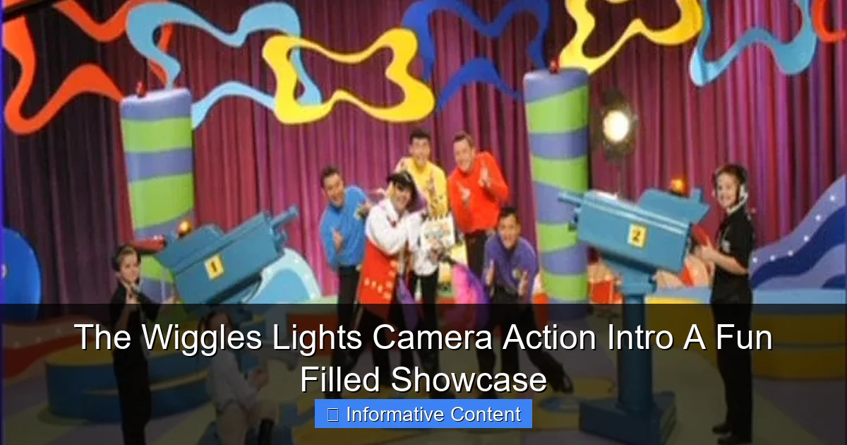 The Wiggles Lights Camera Action Intro A Fun Filled Showcase