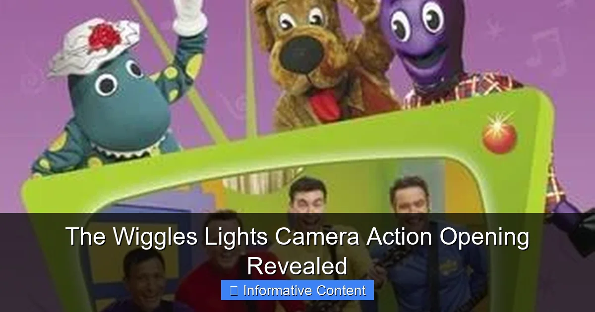 The Wiggles Lights Camera Action Opening Revealed