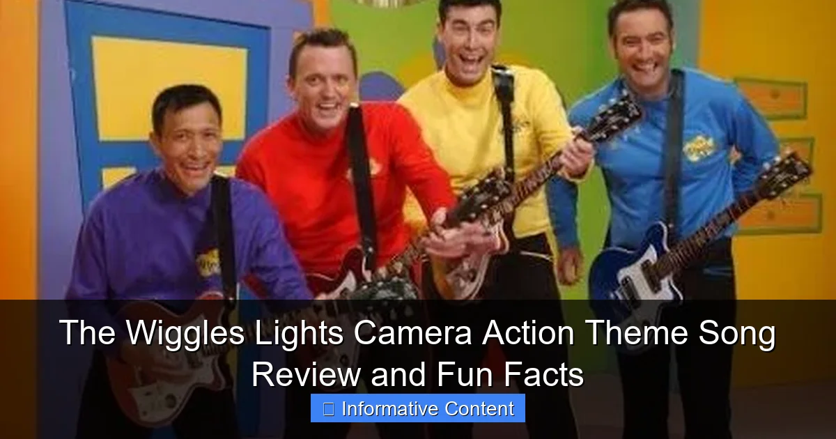The Wiggles Lights Camera Action Theme Song Review and Fun Facts