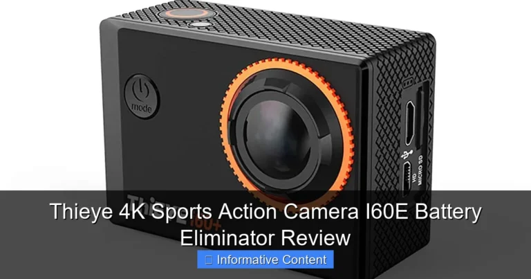Thieye 4K Sports Action Camera I60E Battery Eliminator Review