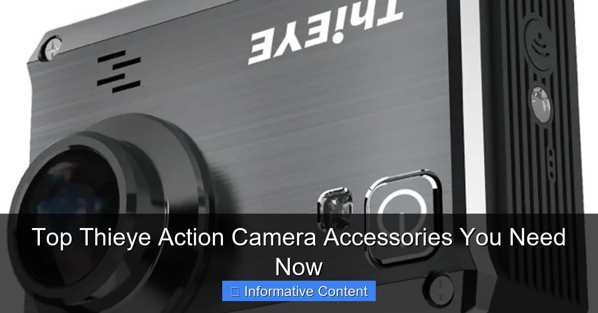 Top Thieye Action Camera Accessories You Need Now