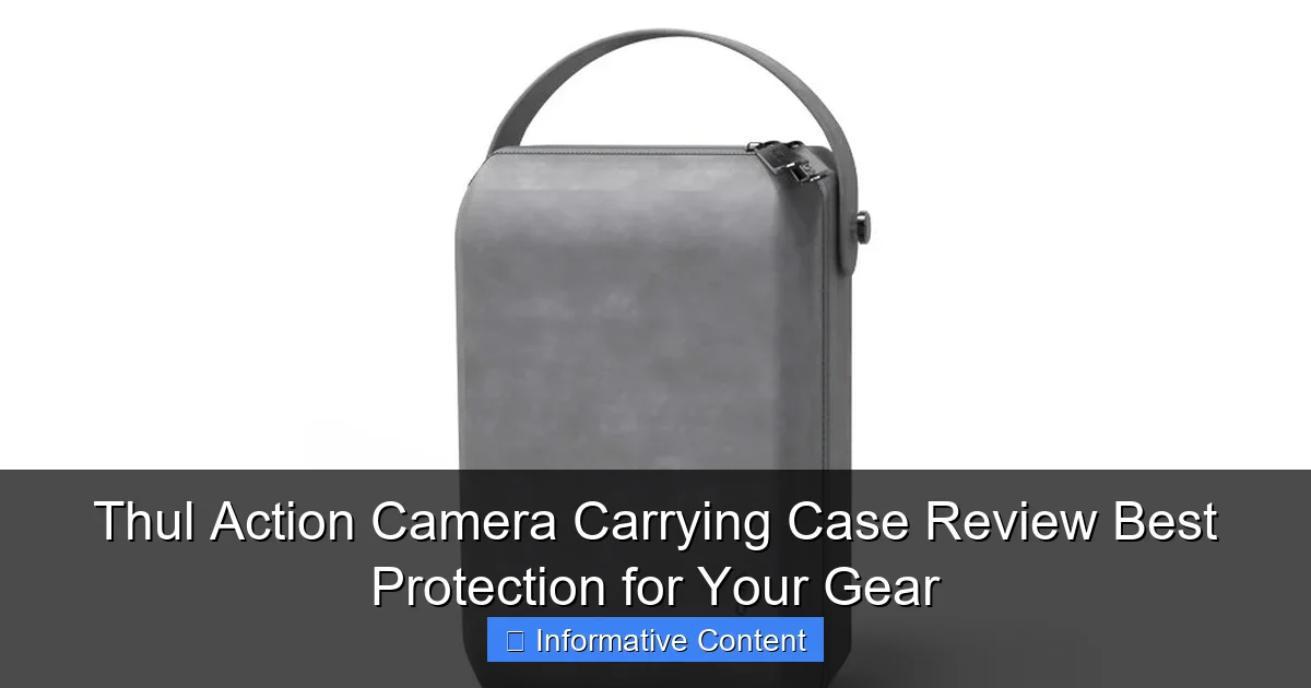 Thul Action Camera Carrying Case Review Best Protection for Your Gear