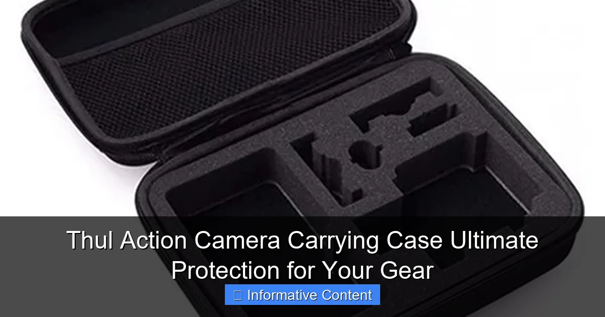 Thul Action Camera Carrying Case Ultimate Protection for Your Gear
