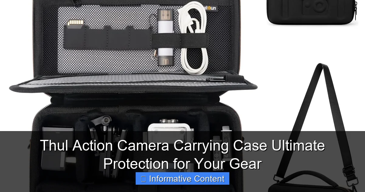 Thul Action Camera Carrying Case Ultimate Protection for Your Gear
