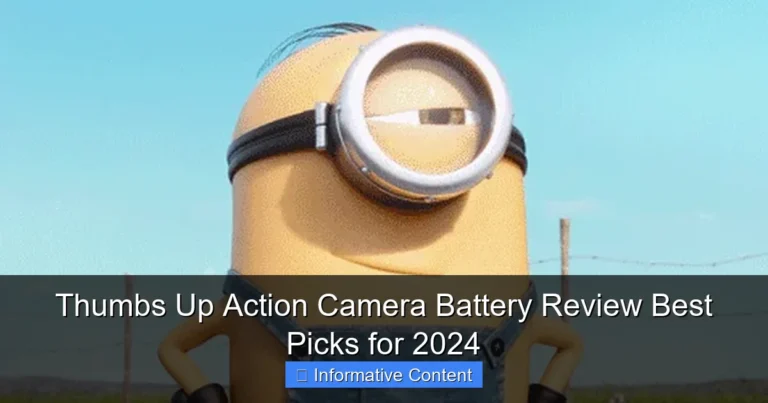 Thumbs Up Action Camera Battery Review Best Picks for 2024