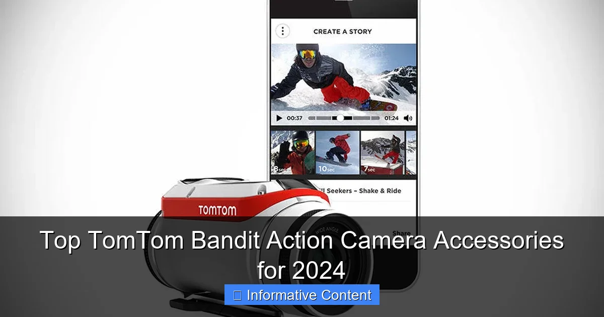 Top TomTom Bandit Action Camera Accessories for 2024