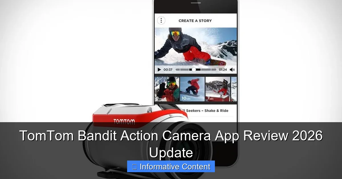 TomTom Bandit Action Camera App Review 2026 Update