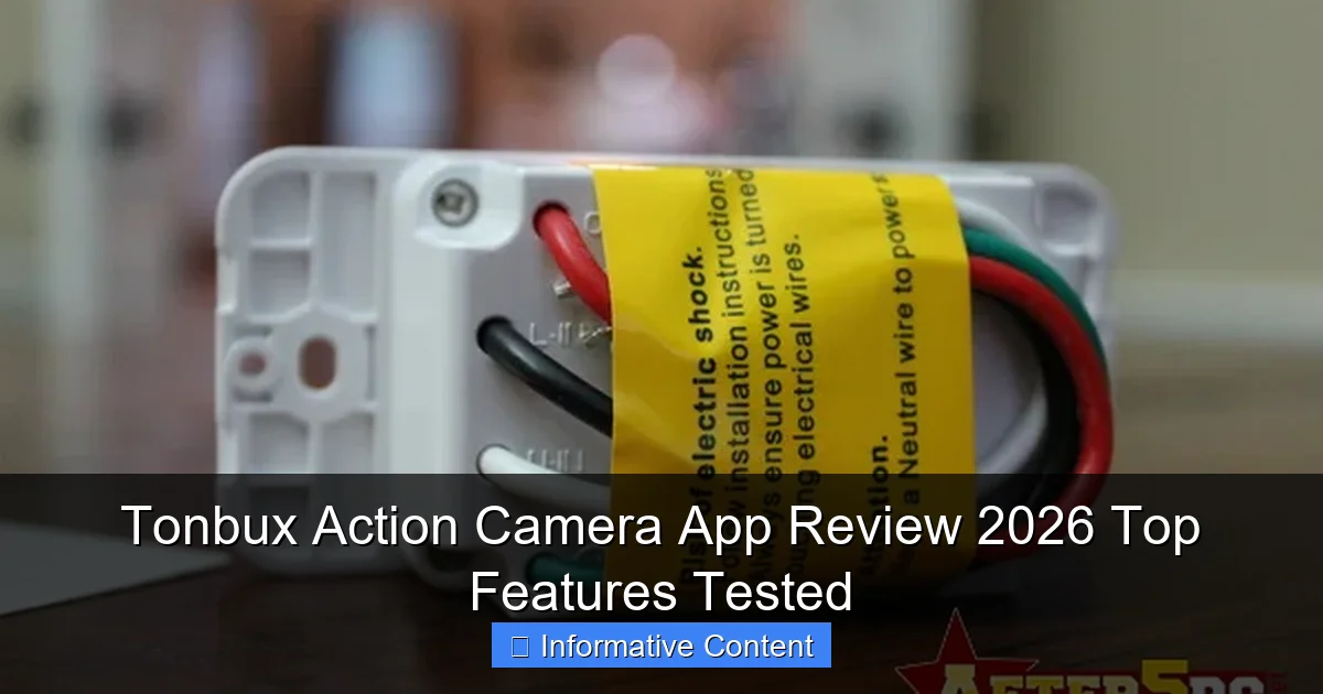 Tonbux Action Camera App Review 2026 Top Features Tested