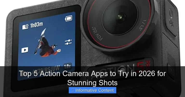 Top 5 Action Camera Apps to Try in 2026 for Stunning Shots