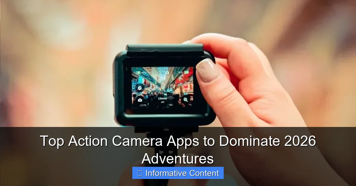 Top Action Camera Apps to Dominate 2026 Adventures