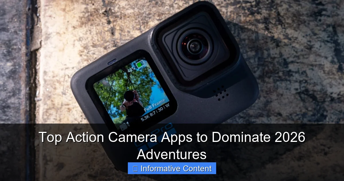 Top Action Camera Apps to Dominate 2026 Adventures