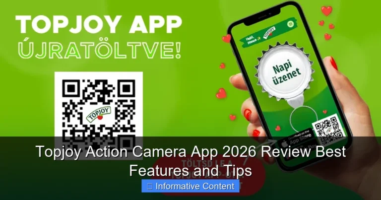 Topjoy Action Camera App 2026 Review Best Features and Tips