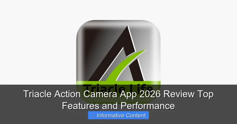 Triacle Action Camera App 2026 Review Top Features and Performance