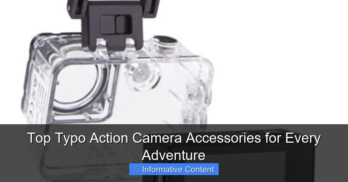 Top Typo Action Camera Accessories for Every Adventure