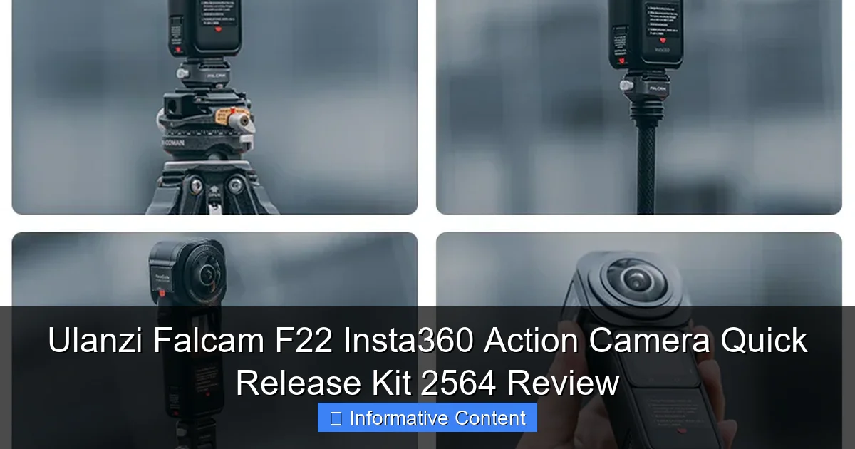 Ulanzi Falcam F22 Insta360 Action Camera Quick Release Kit 2564 Review