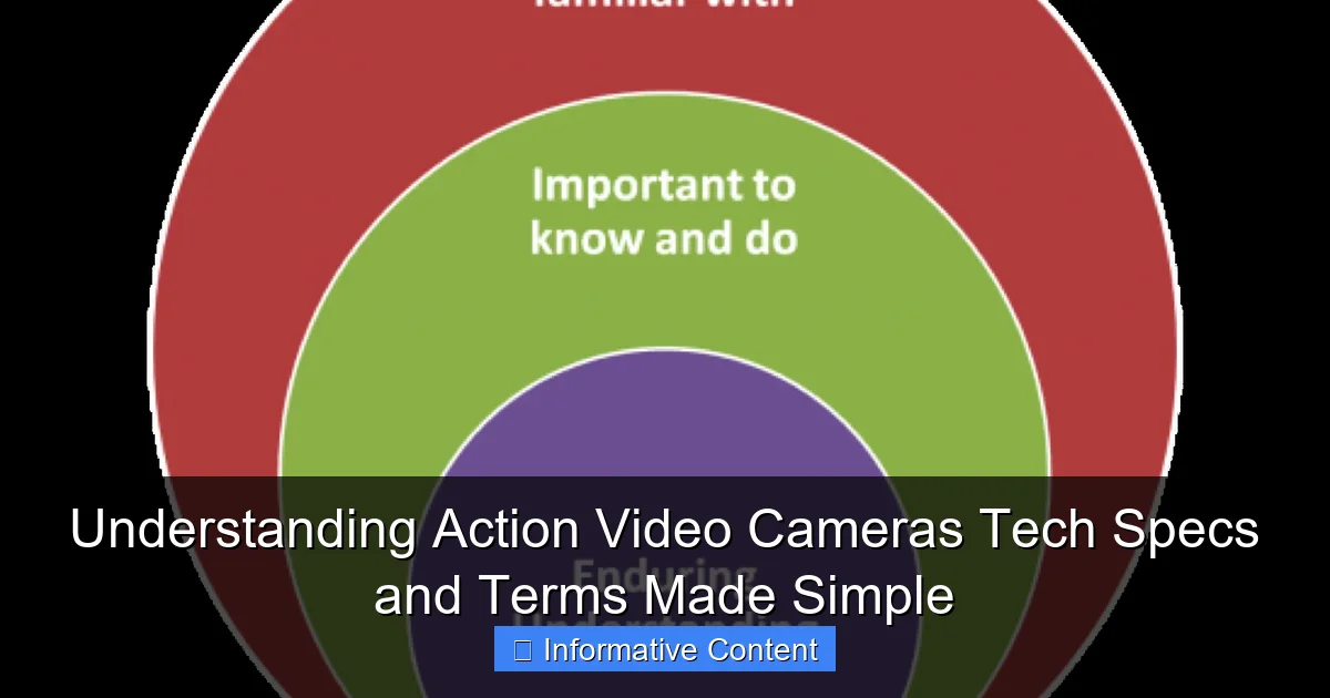 Understanding Action Video Cameras Tech Specs and Terms Made Simple