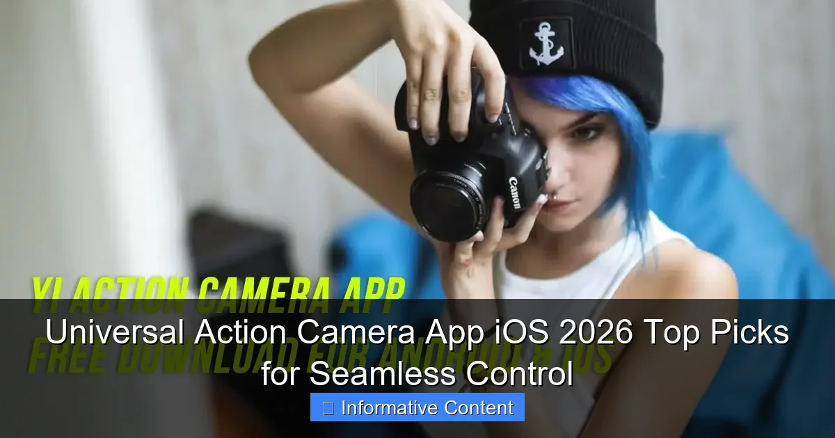 Universal Action Camera App iOS 2026 Top Picks for Seamless Control