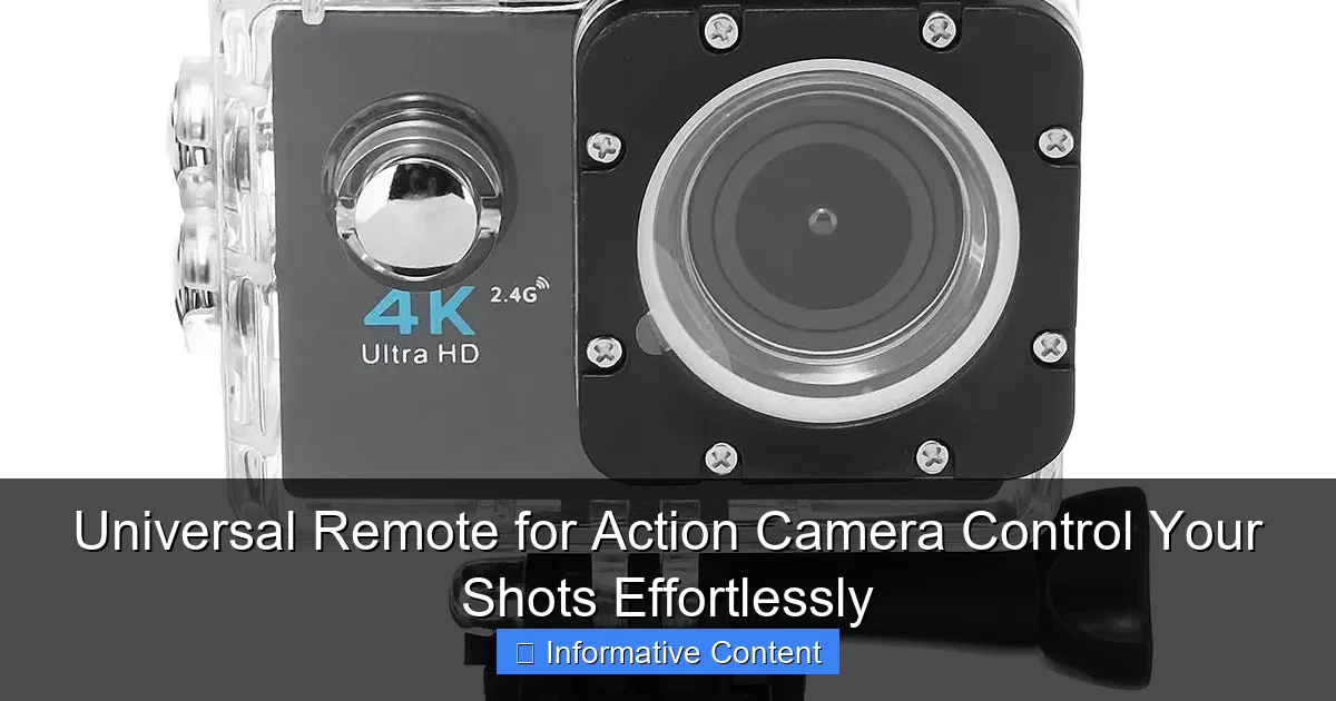 Universal Remote for Action Camera Control Your Shots Effortlessly